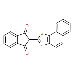 ChemSpider 2D Image | 2-Naphtho[2,1-d]thiazol-2-yl-indan-1,3-dione | C20H11NO2S