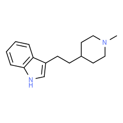 ChemSpider 2D Image | 3-[2-(1-Methyl-4-piperidinyl)ethyl]-1H-indole | C16H22N2