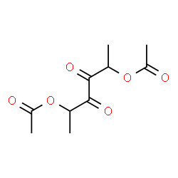 ChemSpider 2D Image | 2,5-Di-O-acetyl-1,6-dideoxyhexo-3,4-diulose | C10H14O6