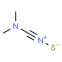 ChemSpider 2D Image | N,N-Dimethyl-1-(sulfido-lambda~5~-azanylidyne)methanamine | C3H6N2S