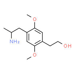 ChemSpider 2D Image | 2-[4-(2-Aminopropyl)-2,5-dimethoxyphenyl]ethanol | C13H21NO3