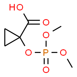 ChemSpider 2D Image | 1-[(Dimethoxyphosphoryl)oxy]cyclopropanecarboxylic acid | C6H11O6P