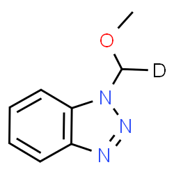 ChemSpider 2D Image | 1-[Methoxy(~2~H_1_)methyl]-1H-benzotriazole | C8H8DN3O