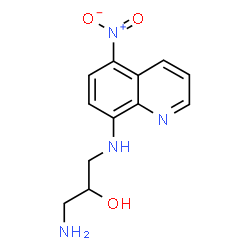 ChemSpider 2D Image | 1-Amino-3-(5-nitro-quinolin-8-ylamino)-propan-2-ol | C12H14N4O3