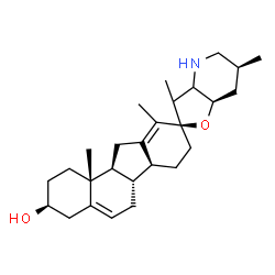 ChemSpider 2D Image | (3beta,20xi,22xi,23R)-17,23-Epoxyveratraman-3-ol | C27H41NO2