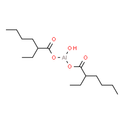 ChemSpider 2D Image | Aluminium hydroxide 2-ethylhexanoate (1:1:2) | C16H31AlO5