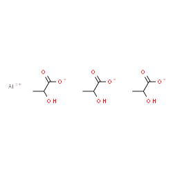 ChemSpider 2D Image | Aluminium tris(2-hydroxypropanoate) | C9H15AlO9
