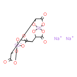 ChemSpider 2D Image | Disodium 3,6,10,13-tetraoxo-2,7,9,14,15,16,17,18-octaoxa-1,8-distibapentacyclo[10.2.1.1~1,4~.1~5,8~.1~8,11~]octadecane-1,8-diuide | C8H4Na2O12Sb2