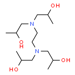ChemSpider 2D Image | 1,1',1'',1'''-(1,2-Ethanediyldinitrilo)tetra(2-propanol) | C14H32N2O4