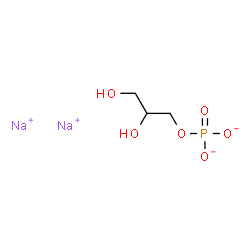 ChemSpider 2D Image | Disodium 2,3-dihydroxypropyl phosphate | C3H7Na2O6P