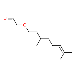 ChemSpider 2D Image | [(3,7-Dimethyl-6-octen-1-yl)oxy]acetaldehyde | C12H22O2