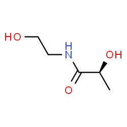 ChemSpider 2D Image | 2-Hydroxy-N-(2-hydroxyethyl)propanamide | C5H11NO3