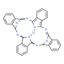 ChemSpider 2D Image | [29H,31H-Phthalocyaninato(2-)-kappa~2~N~29~,N~31~]zinc | C32H16N8Zn