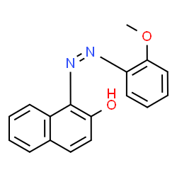 ChemSpider 2D Image | 1-[(Z)-(2-Methoxyphenyl)diazenyl]-2-naphthol | C17H14N2O2