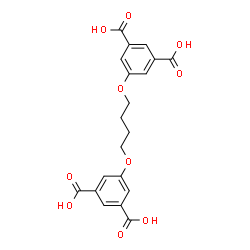 ChemSpider 2D Image | 1,3-benzenedicarboxylic acid, 5,5'-[1,4-butanediylbis(oxy)]bis- | C20H18O10