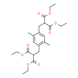ChemSpider 2D Image | Tetraethyl 2,2'-[(2,5-dimethyl-1,4-phenylene)bis(methylene)]dimalonate | C24H34O8