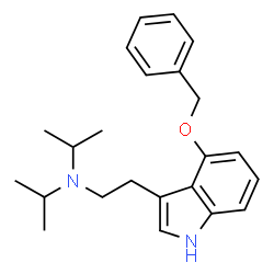 ChemSpider 2D Image | N-{2-[4-(Benzyloxy)-1H-indol-3-yl]ethyl}-N-isopropyl-2-propanamine | C23H30N2O