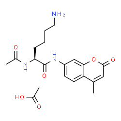 ChemSpider 2D Image | N~2~-Acetyl-N-(4-methyl-2-oxo-2H-chromen-7-yl)-L-lysinamide acetate (1:1) | C20H27N3O6