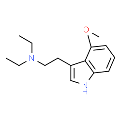 ChemSpider 2D Image | N,N-Diethyl-2-(4-methoxy-1H-indol-3-yl)ethanamine | C15H22N2O