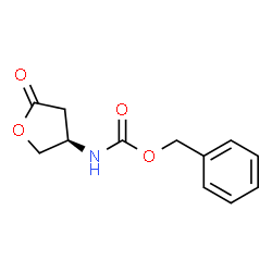 ChemSpider 2D Image | (R)-Benzyl 5-oxotetrahydrofuran-3-ylcarbamate | C12H13NO4