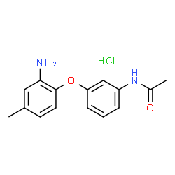 ChemSpider 2D Image | N-[3-(2-Amino-4-methylphenoxy)phenyl]acetamide hydrochloride | C15H17ClN2O2
