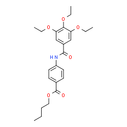 ChemSpider 2D Image | Butyl 4-[(3,4,5-triethoxybenzoyl)amino]benzoate | C24H31NO6