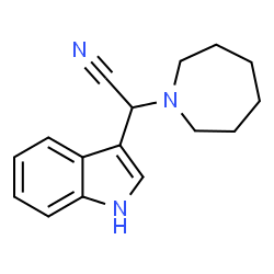 ChemSpider 2D Image | 1-Azepanyl(1H-indol-3-yl)acetonitrile | C16H19N3