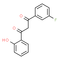 ChemSpider 2D Image | 1-(3-Fluorophenyl)-3-(2-hydroxyphenyl)-1,3-propanedione | C15H11FO3