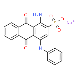 ChemSpider 2D Image | Acid Blue 25 | C20H13N2NaO5S