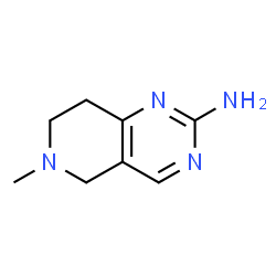 ChemSpider 2D Image | 6-Methyl-5,6,7,8-tetrahydropyrido[4,3-d]pyrimidin-2-amine | C8H12N4