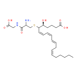 ChemSpider 2D Image | S-[(4S,6Z,8Z,10E,13Z)-1-Carboxy-4-hydroxy-6,8,10,13-nonadecatetraen-5-yl]cysteinylglycine | C25H40N2O6S