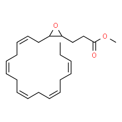ChemSpider 2D Image | Methyl 3-{3-[(2Z,5Z,8Z,11Z,14Z)-2,5,8,11,14-heptadecapentaen-1-yl]-2-oxiranyl}propanoate | C23H34O3