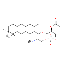 ChemSpider 2D Image | (2R)-2-Acetoxy-3-[(7,7,8,8-~2~H_4_)hexadecyloxy]propyl 2-(trimethylammonio)ethyl phosphate | C26H50D4NO7P