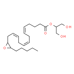 ChemSpider 2D Image | 2-glyceryl 14,15-epoxy-(5Z,8Z,11Z)-icosatrienoate | C23H38O5