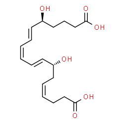 ChemSpider 2D Image | 18-carboxy dinor Leukotriene B4 | C18H26O6