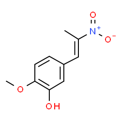 ChemSpider 2D Image | 2-Methoxy-5-[(1E)-2-nitro-1-propen-1-yl]phenol | C10H11NO4