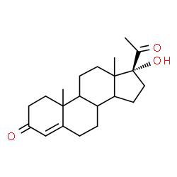ChemSpider 2D Image | Hydroxyprogesterone | C21H30O3