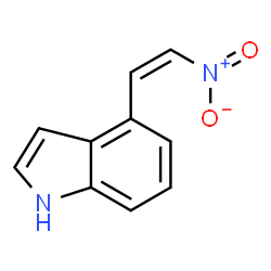 ChemSpider 2D Image | 4-[(Z)-2-Nitrovinyl]-1H-indole | C10H8N2O2