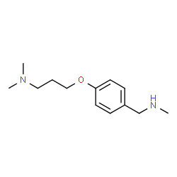 ChemSpider 2D Image | N,N-Dimethyl-3-{4-[(methylamino)methyl]phenoxy}-1-propanamine | C13H22N2O