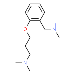 ChemSpider 2D Image | N,N-Dimethyl-3-{2-[(methylamino)methyl]phenoxy}-1-propanamine | C13H22N2O