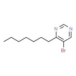 ChemSpider 2D Image | 5-Bromo-4-heptylpyrimidine | C11H17BrN2