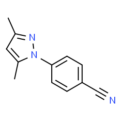 ChemSpider 2D Image | 4-(3,5-DIMETHYLPYRAZOL-1-YL)BENZONITRILE | C12H11N3