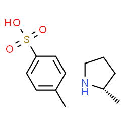 ChemSpider 2D Image | (S)-2-Methylpyrrolidine 4-methylbenzenesulfonate | C12H19NO3S