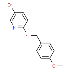 ChemSpider 2D Image | 5-Bromo-2-(4-methoxybenzyloxy)pyridine | C13H12BrNO2