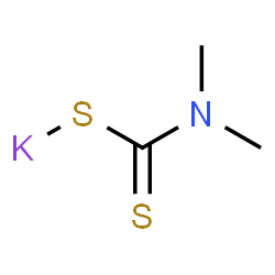 ChemSpider 2D Image | Potassium dimethylcarbamodithioate | C3H6KNS2