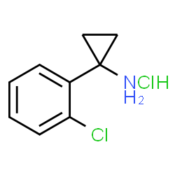 ChemSpider 2D Image | 1-(2-Chlorophenyl)cyclopropanamine hydrochloride | C9H11Cl2N
