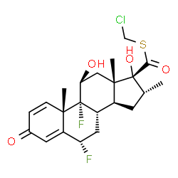 ChemSpider 2D Image | cloticasone | C22H27ClF2O4S