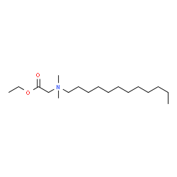 ChemSpider 2D Image | ethyl 2-[dodecyl(dimethyl)-$l^{5}-azanyl]acetate | C18H38NO2