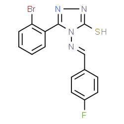 ChemSpider 2D Image | MFCD03221362 | C15H10BrFN4S