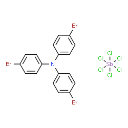 ChemSpider 2D Image | 4-bromo-N,N-bis(4-bromophenyl)aniline; hexachloroantimony | C18H12Br3Cl6NSb